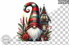 Christmas Gnome Sublimation - Clipart PNG Design Product Image 1