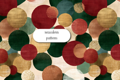 Christmas Confetti Polka Dot Seamless Pattern, Holiday Print Product Image 1