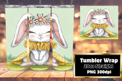 GRACEFUL 20oz Tumbler Design for Sublimation , Cute Bunny Product Image 1