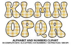 Honey bee Alphabet png clipart, honey bee letters doodle Product Image 3