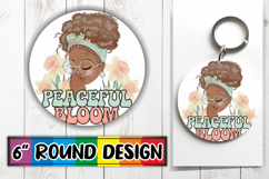 Luminous Round Designs Sublimation, Praying Woman Product Image 1