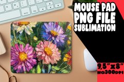 Colorful Oil Flower Art for Round Design PNG Product Image 1