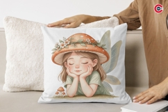 Whimsical Floral Fairy Girls Clipart Bundle Product Image 13