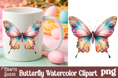 Butterfly Flowers Clipart Bundle Sublimation png Butterfly Product Image 5