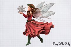 Beautiful Fairy Christmas Sublimation PNG Product Image 1