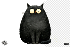 Halloween Black Cat Clipart Product Image 1