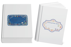 Coposition Book Labels PNG Collection Product Image 6