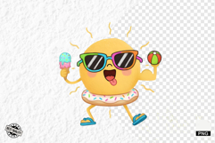 Cute Summer Sun Clipart Product Image 1