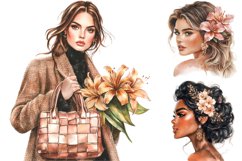 Winter Lily Flowers Clipart Product Image 4