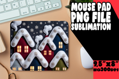 Bright MOUSE PAD Sublimation Art, Holiday Product Image 1
