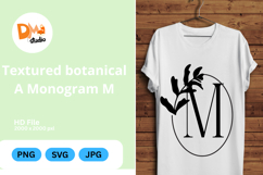 Textured Botanical Monogram Product Image 1