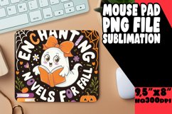 Enchanted Mouse Mat Sublimation Style, Ghost Books Product Image 1