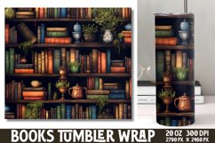 Tumbler Sublimation Wrap Magical Books Product Image 1