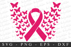 PInk Ribbon PNG | Breast Cancer Awareness Png Product Image 1
