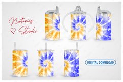 TIE-DYE Seamless Sublimation Template - 12 oz SIPPY CUP Product Image 2
