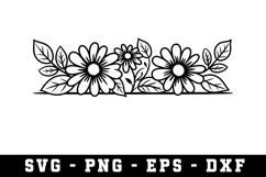 Wildflowers Svg Design | Svg Files for Cricut Product Image 1