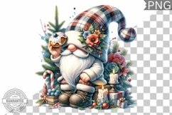 Christmas Gnome Sublimation - Clipart PNG Design Product Image 1