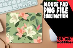 Sublimation Mouse Pad Design Pastel Boho Flowers PNG Product Image 1
