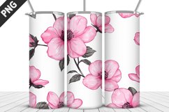 Flowers Tumbler Wrap | Sublimation Design | Tumbler PNG Product Image 1