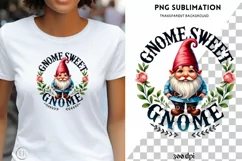 Gnome Sweet Gnome, Instant Digital Download, Gnome Graphics Product Image 1