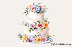 White Wedding Watercolor Clipart PNG Product Image 1