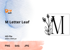 Letter Leaf Monogram Product Image 1