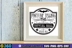 Happy halloween SVG, Vintage Halloween Sign SVG Product Image 4