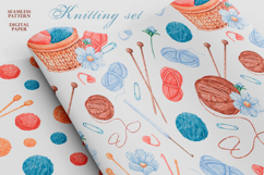Knitting watercolor set. Crochet. Materials and tools. Product Image 13