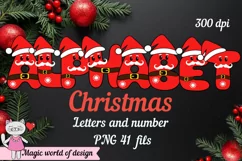 Full Santa Gnome Christmas Alphabet Clipart 26 Letters A-Z Product Image 2