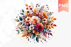 Autumn Botanical Sublimation - Clipart PNG Design Product Image 1