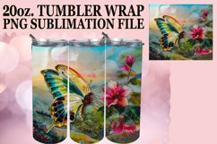 Glittering Butterfly Sublimation Wraps 20oz Product Image 1