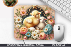 Chicks Mouse Pad Sublimation, Animals Mouse Pad PNG Design Product Image 1