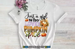 Just a girl who loves pumpkin spice PNG Product Image 4