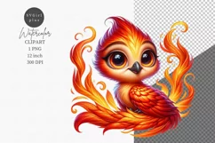 Fantasy clipart, Phoenix clipart, Nursery clipart Product Image 1