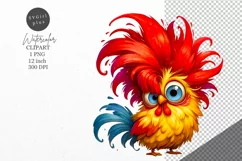 Chicken Clipart, Funny chicken clipart, Farmhouse clipart Product Image 1