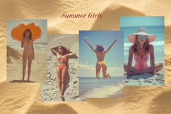 Retro Nostalgic Summer Girls Product Image 1