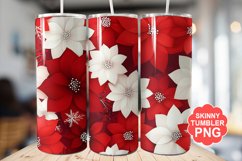Christmas Flowers Tumbler | Christmas Tumbler Wrap Product Image 1