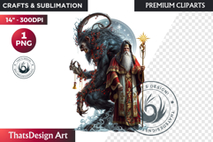 Krampus Christmas Clipart , Bad santa Christmas clipart png Product Image 1