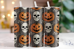 Halloween Pumpkin Tumbler Wrap | Sublimation | Tumblers Product Image 1