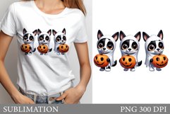 Dog Ghost Sublimation. Dog Ghost T-Shirt Sublimation Product Image 1