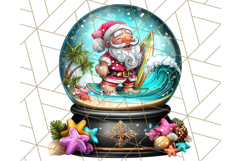Summer Christmas Clipart PNG, Tropical Holiday Art Clip Art Product Image 5