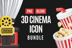 Movie Theater 3D Icon Collection Product Image 1