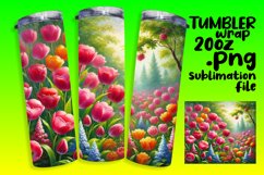 20oz Customizable Tumbler Design , Flower Product Image 1