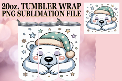 Serene Days 20oz tumbler wrap, Cute Christmas Product Image 1