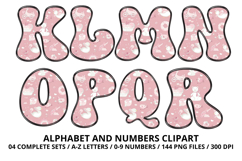 Baby Girl Alphabet PNG Cute Baby Letters &amp; Numbers 300 DPI Product Image 3