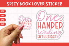 Printable Spicy Book Lover Sticker | One Handed Reading Product Image 1