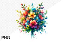 Spring Flowers Sublimation - Clipart PNG Design Product Image 1