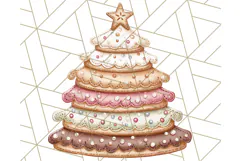 Christmas Sweet Shoppe Clipart PNG, Pastel Bakery Art Product Image 5