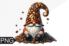 Coffee Gnome Sublimation - Clipart PNG Design Product Image 1