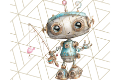 Robot Clipart, Soft Realistic Full Body Robot PNG Images Product Image 5